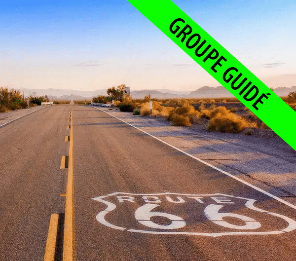 Miniature voyage moto groupe guide Route 66 USA
