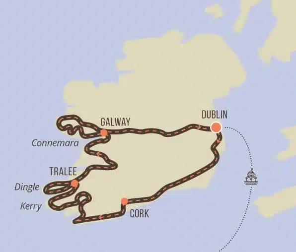 Voyage moto en Irlande avec les Plus Belles Régions de l'île d'Emeraude